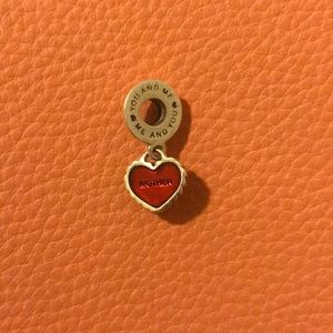 Red Heart Mother Pandora Charm